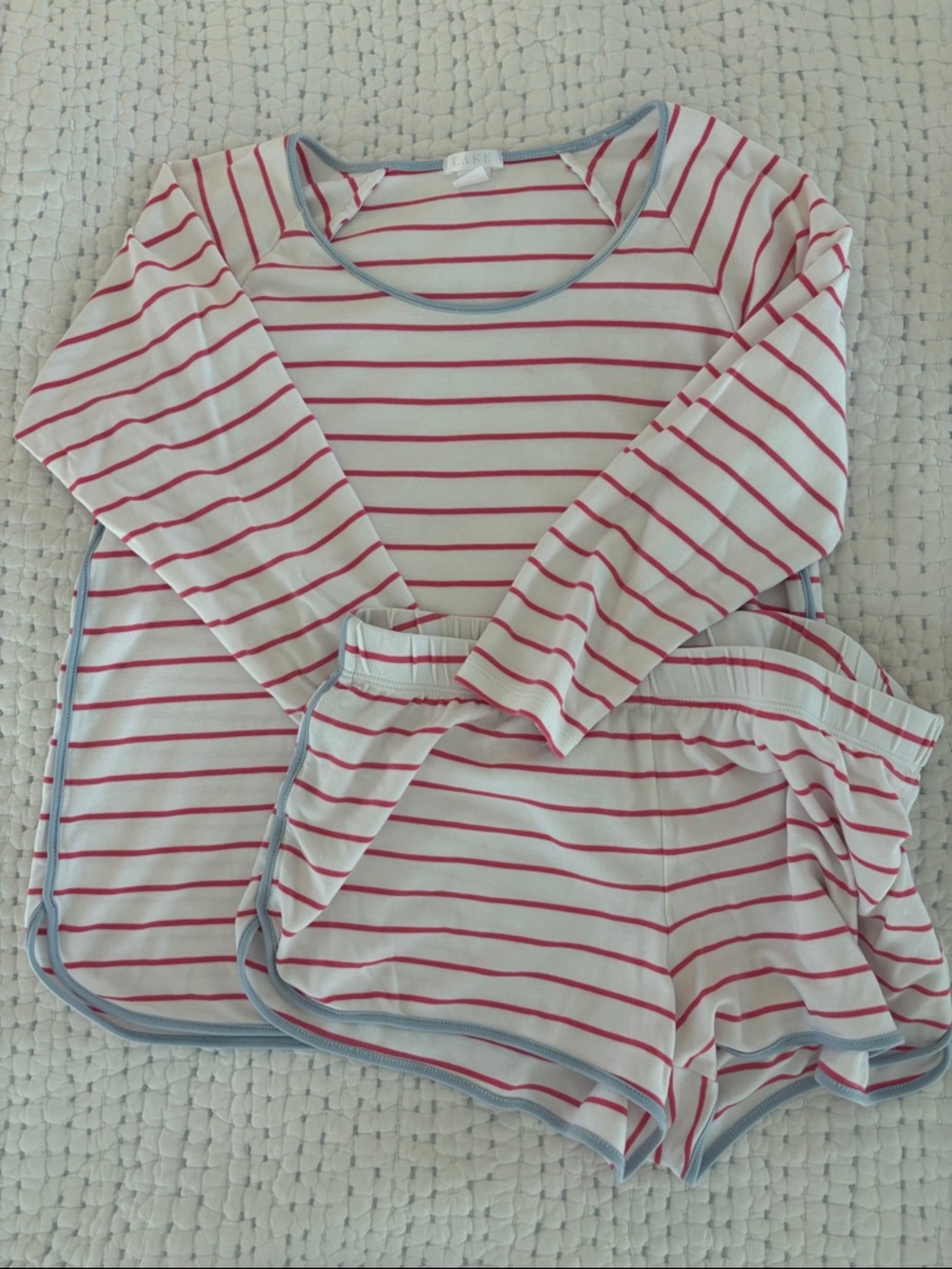 LAKE long sleeve short pajama set